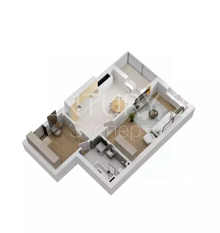 1-к кв. Калининградская область, Калининград Советский просп., 50 ... - Фото 1