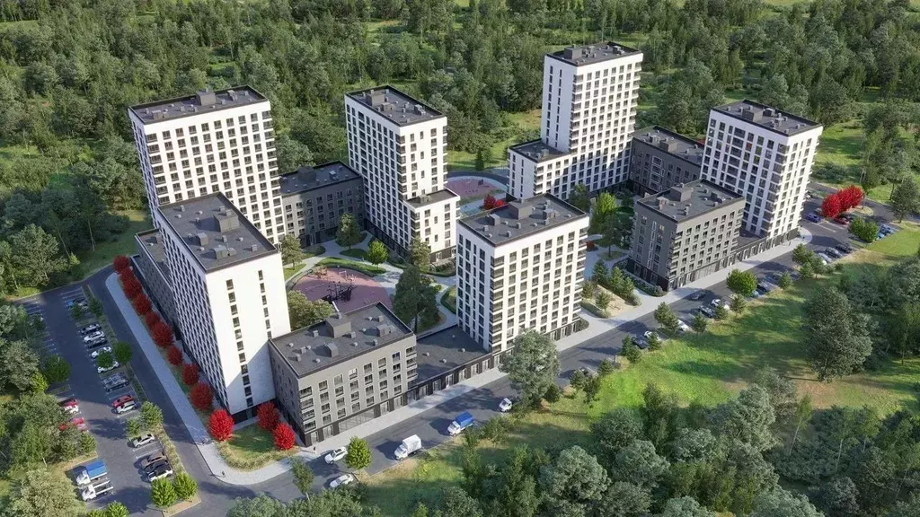 2-к кв. Смоленская область, Смоленск Среда жилой комплекс (64.63 м) - Фото 1