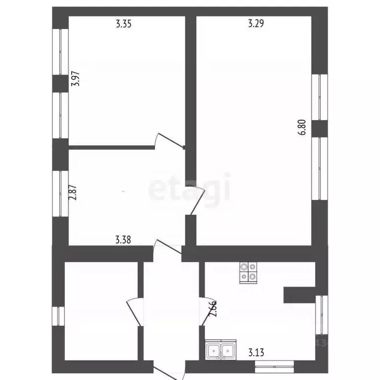 Дом в Мордовия, Лямбирский район, Саловское с/пос, д. Приволье ул. ... - Фото 1