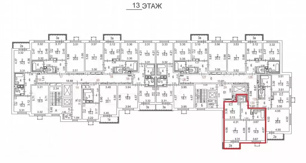 Аукцион: 2-к. квартира, 55 м, 13/15 эт. - Фото 1