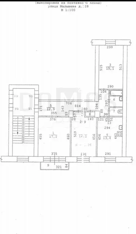 3-к. квартира, 77,6 м, 4/5 эт. - Фото 0