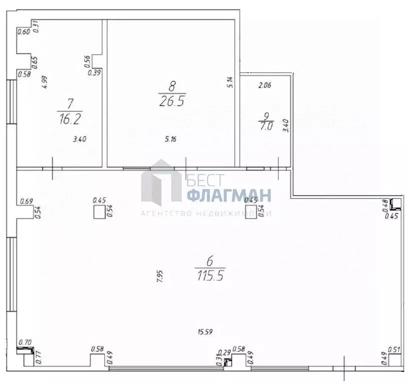 Офис в Москва Староалексеевская ул., 5 (165 м) - Фото 1