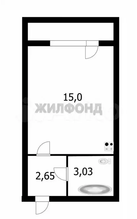 Квартира-студия, 20,7 м, 7/10 эт. - Фото 0