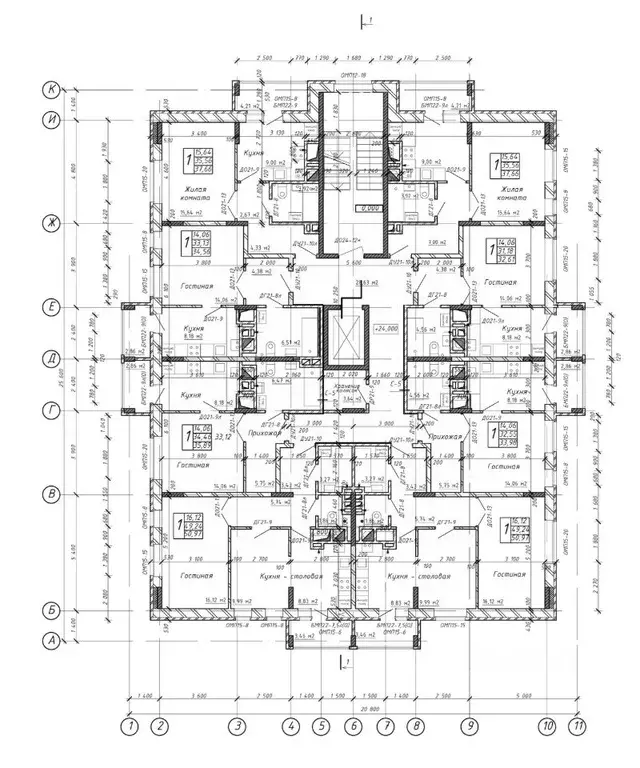 1-к кв. Калужская область, Калуга Азаровская ул., 40к4 (51.4 м) - Фото 2