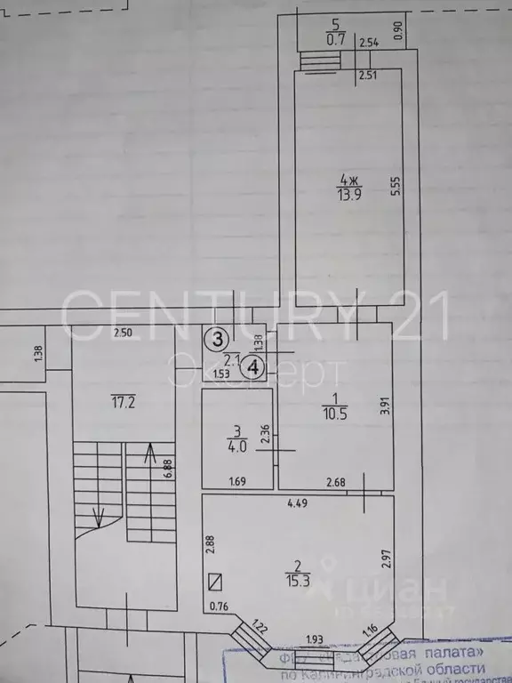 1-к кв. Калининградская область, Гурьевский муниципальный округ, пос. ... - Фото 2