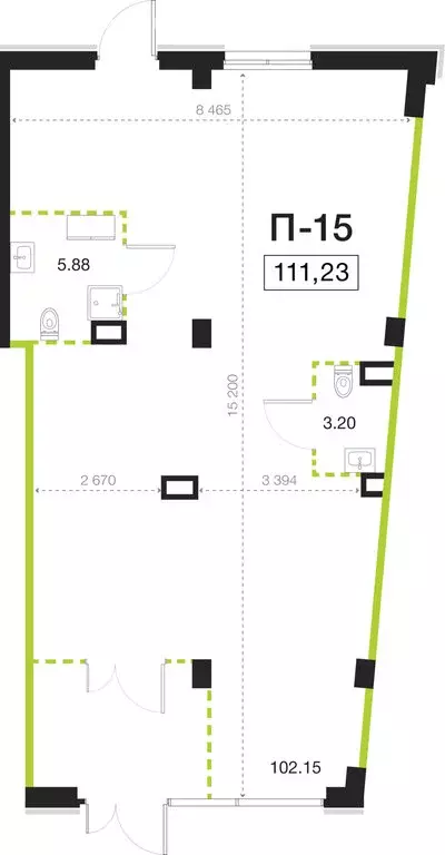 Помещение свободного назначения (111.23 м) - Фото 0