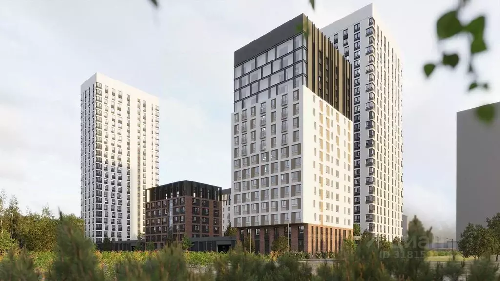 1-к кв. Свердловская область, Екатеринбург ВИЗ жилрайон, Риверсайд ... - Фото 1