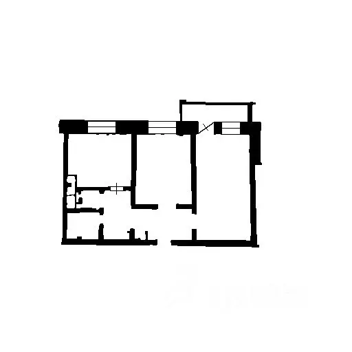 2-к кв. Крым, Симферополь ул. Дружбы, 62 (49.4 м) - Фото 2