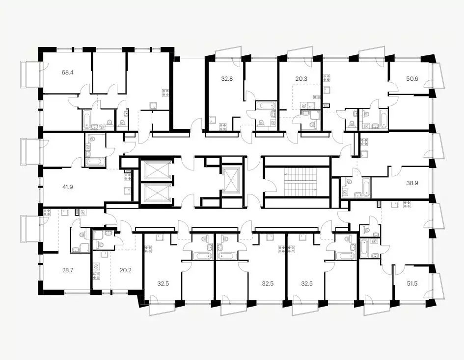 3-к кв. Москва Бусиновский Парк жилой комплекс (68.4 м) - Фото 1