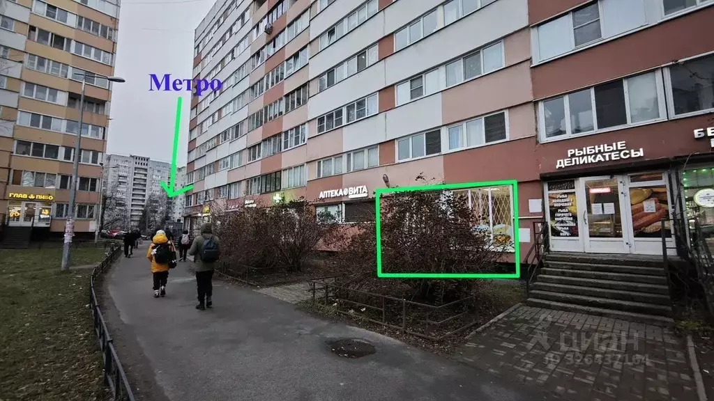 Торговая площадь в Санкт-Петербург ул. Сикейроса, 6К1 (28 м) - Фото 1