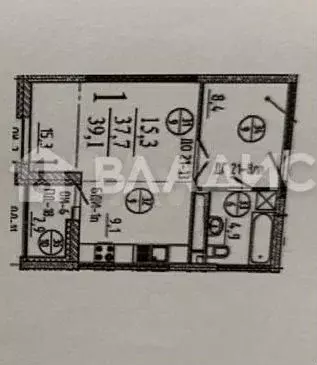 1-к. квартира, 40 м, 7/16 эт. - Фото 0