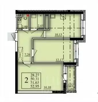 2-к кв. Башкортостан, Уфа Затон-Восточный жилрайон, Паруса жилой ... - Фото 0
