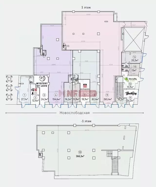 Торговая площадь в Москва Новослободская ул., 19С1 (14 м) - Фото 1