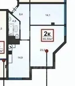 2-к кв. Краснодарский край, Геленджик Крымская ул., 22к24 (65.5 м) - Фото 0