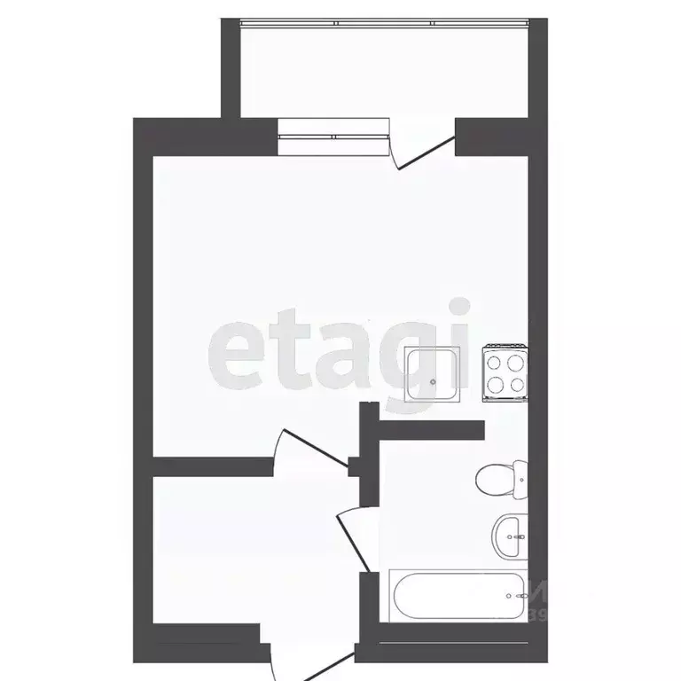 Студия Тюменская область, Тюменский муниципальный округ, д. Дударева ... - Фото 1