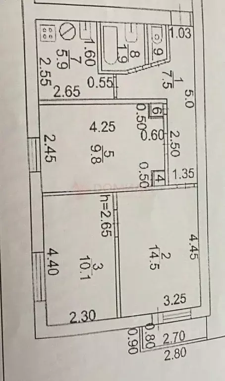 3-к кв. Ростовская область, Новочеркасск ул. Щорса (51.0 м) - Фото 1