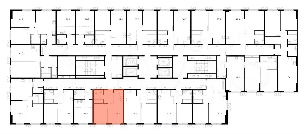 1-к. квартира, 32,6 м, 15/33 эт. - Фото 1