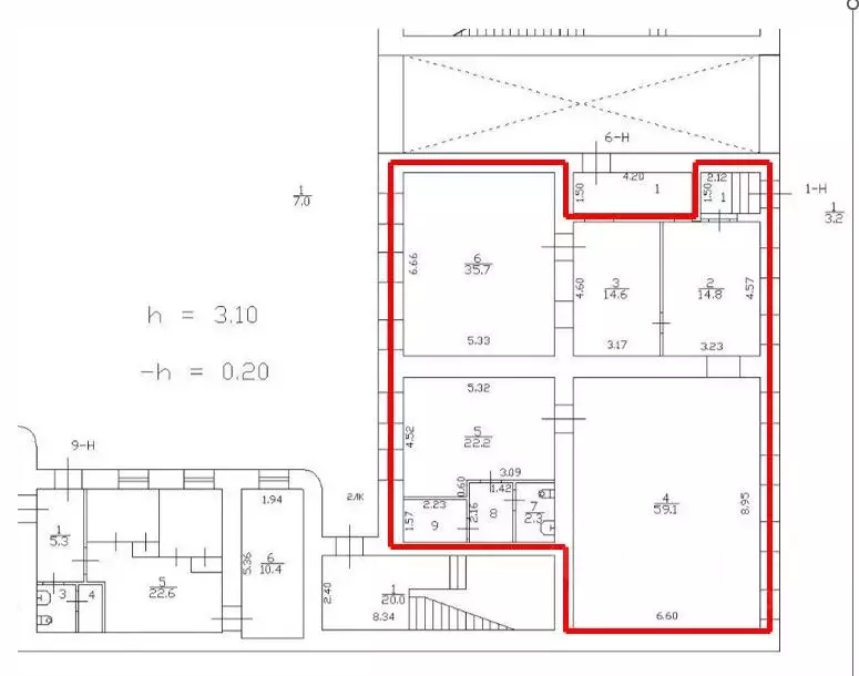 Офис в Санкт-Петербург 3-я Васильевского острова линия, 10 (159 м) - Фото 1