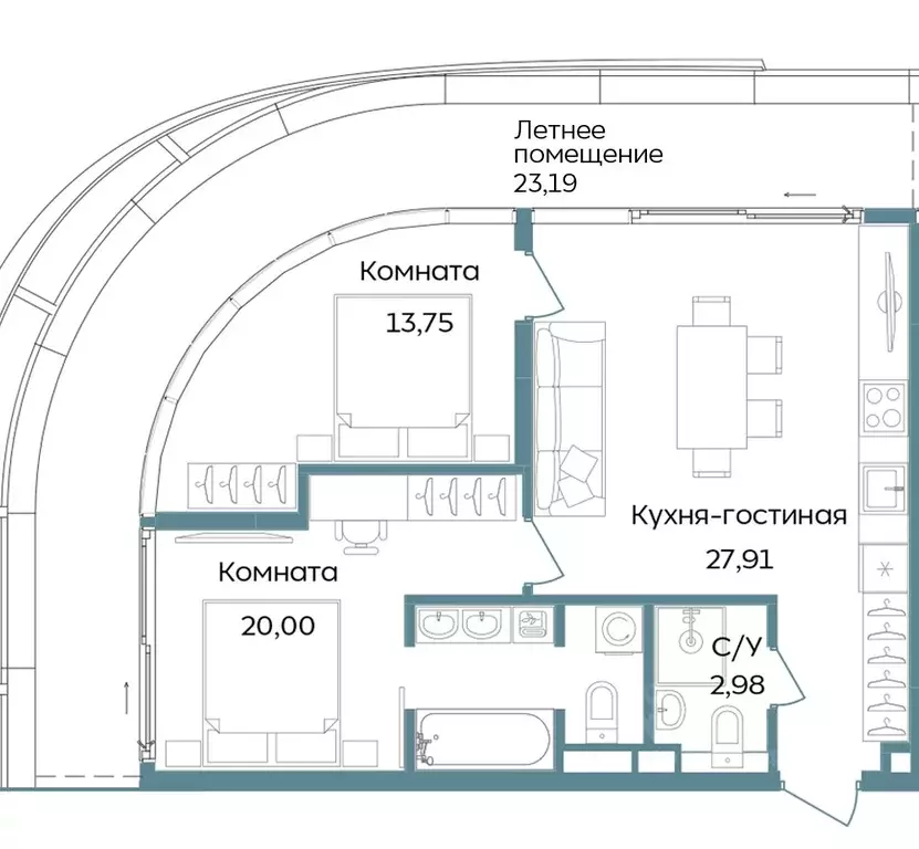 3-к кв. Крым, Саки ул. Морская (87.83 м) - Фото 1