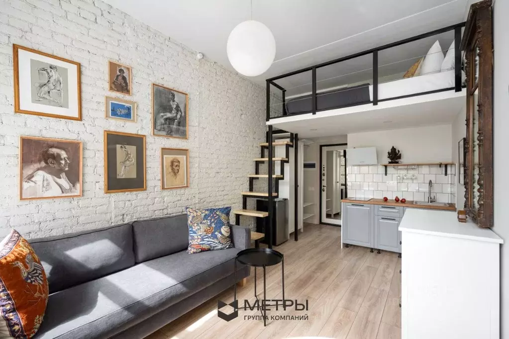 Студия Санкт-Петербург ул. Некрасова, 17 (22.1 м) - Фото 0