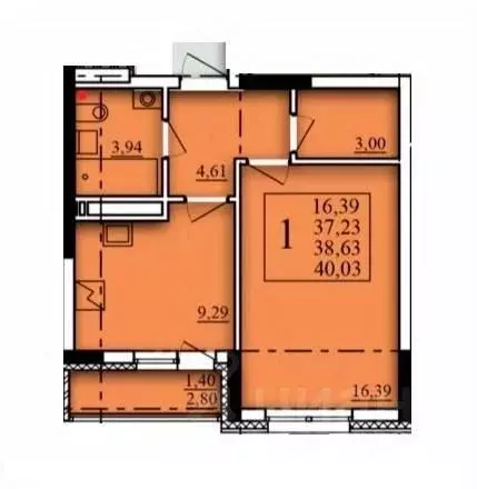 1-к кв. Башкортостан, Уфа Затон-Восточный жилрайон, Паруса жилой ... - Фото 1