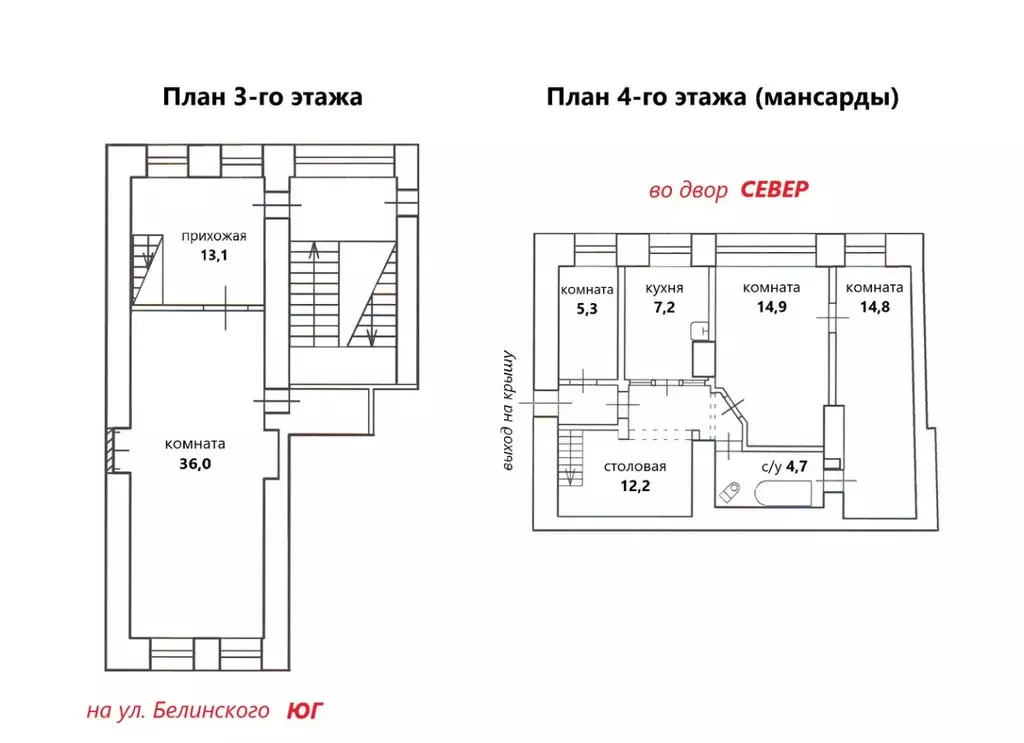 5-к кв. Санкт-Петербург ул. Белинского, 6 (110.0 м) - Фото 1