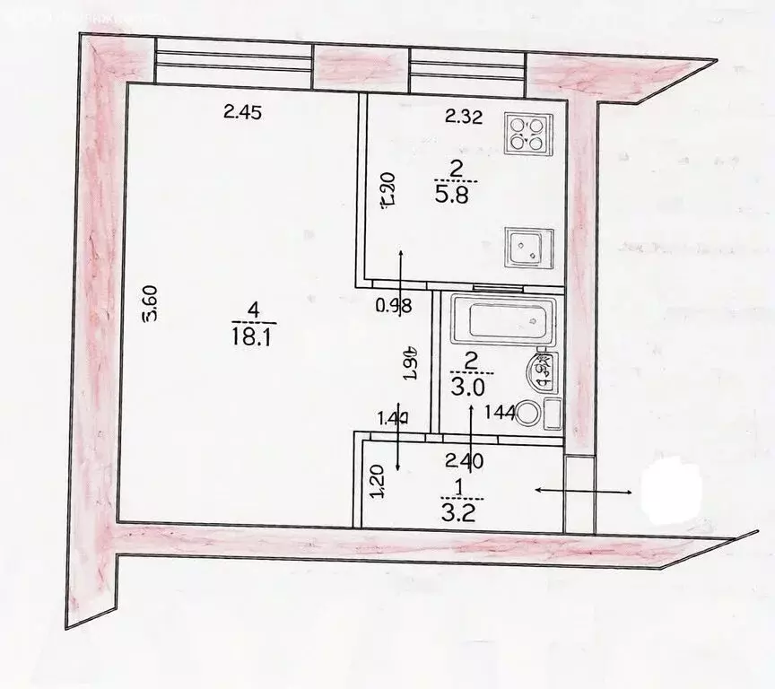 1-комнатная квартира: Казань, Краснококшайская улица, 164 (30.1 м) - Фото 1
