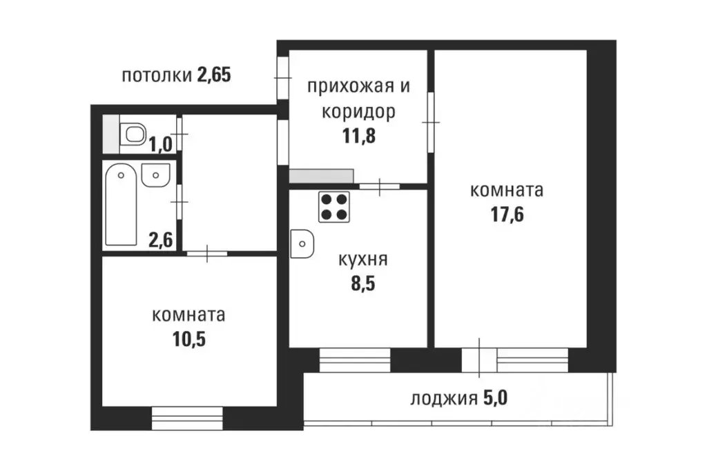 2-к кв. Санкт-Петербург Яхтенная ул., 6К1 (52.0 м) - Фото 1