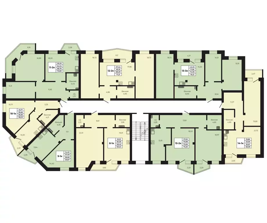 2-к кв. Свердловская область, Заречный Солнечный кп,  (72.45 м) - Фото 1