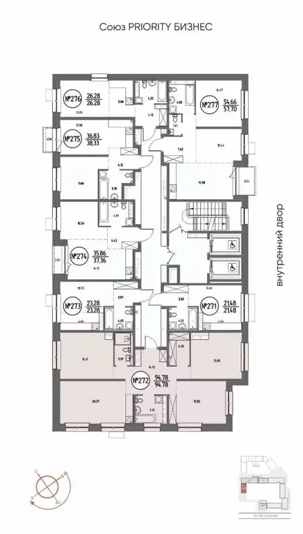 3-к кв. Иркутская область, Иркутск Макс жилой комплекс (94.78 м) - Фото 2