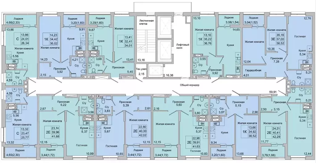 2-к кв. Ростовская область, Батайск ул. Булгакова, 11 (41.68 м) - Фото 2