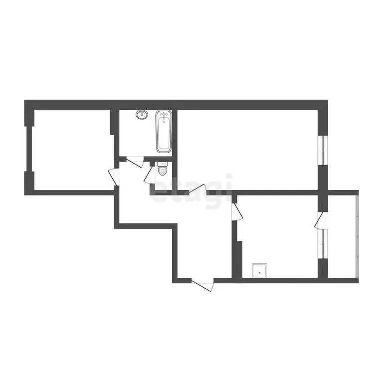 2-комнатная квартира: Петропавловск-Камчатский, улица Виталия Кручины, ... - Фото 1