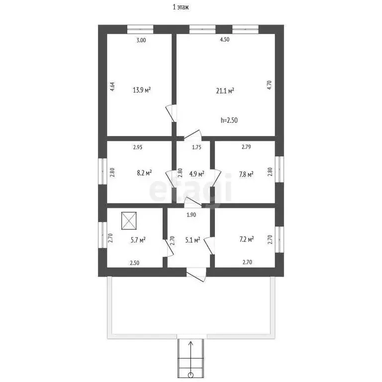 Дом в село Исетское, Сиреневая улица (99 м) - Фото 1