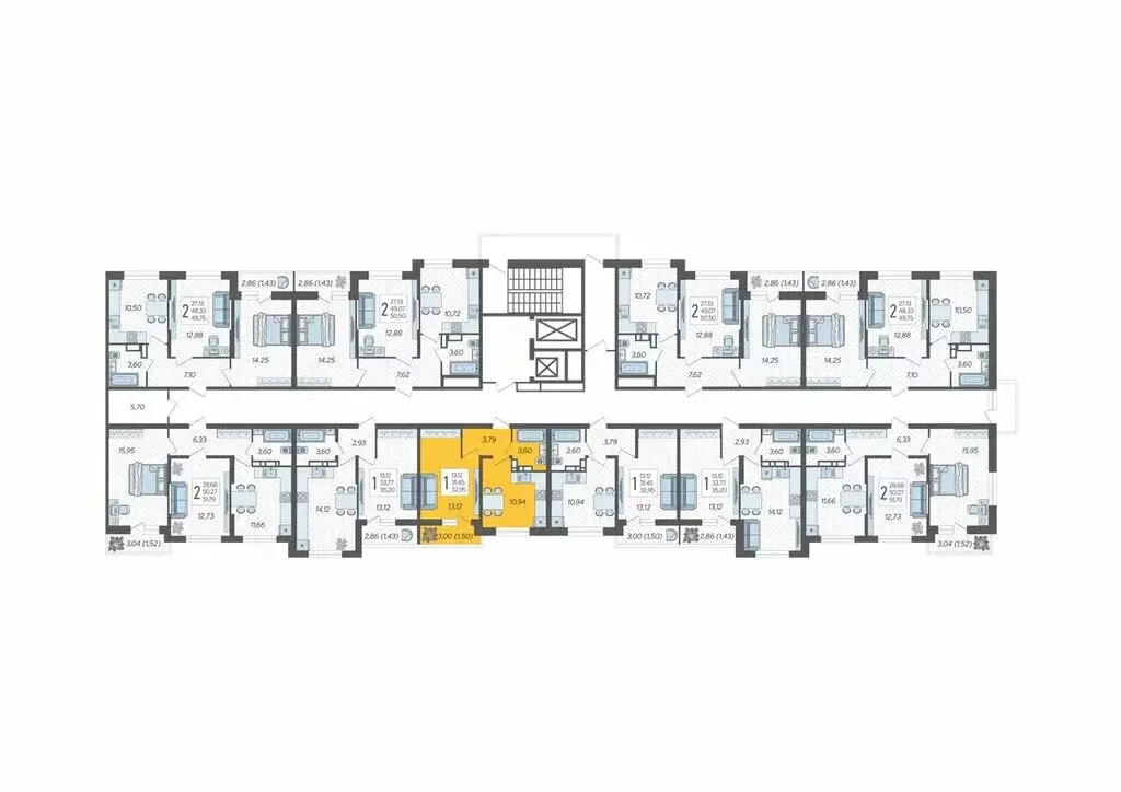 1-комнатная квартира: Краснодар, жилой комплекс Смородина (32.95 м) - Фото 1