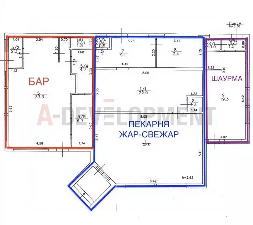 Торговая площадь в Татарстан, Казань ул. Шамиля Усманова, 16А (178 м) - Фото 1