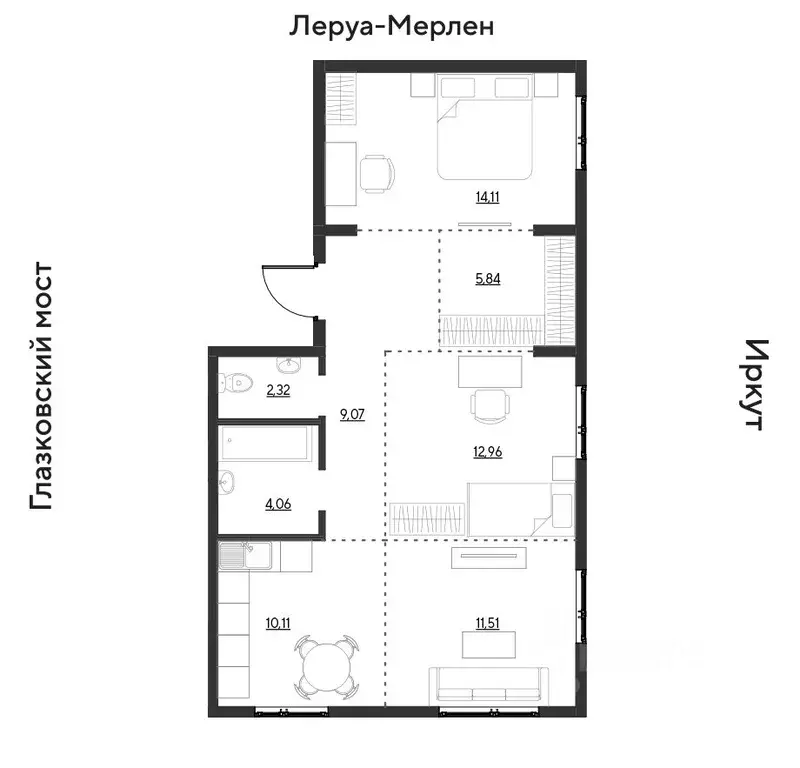 3-к кв. Иркутская область, Иркутск Затон кв-л, ул. Набережная Иркута, ... - Фото 0