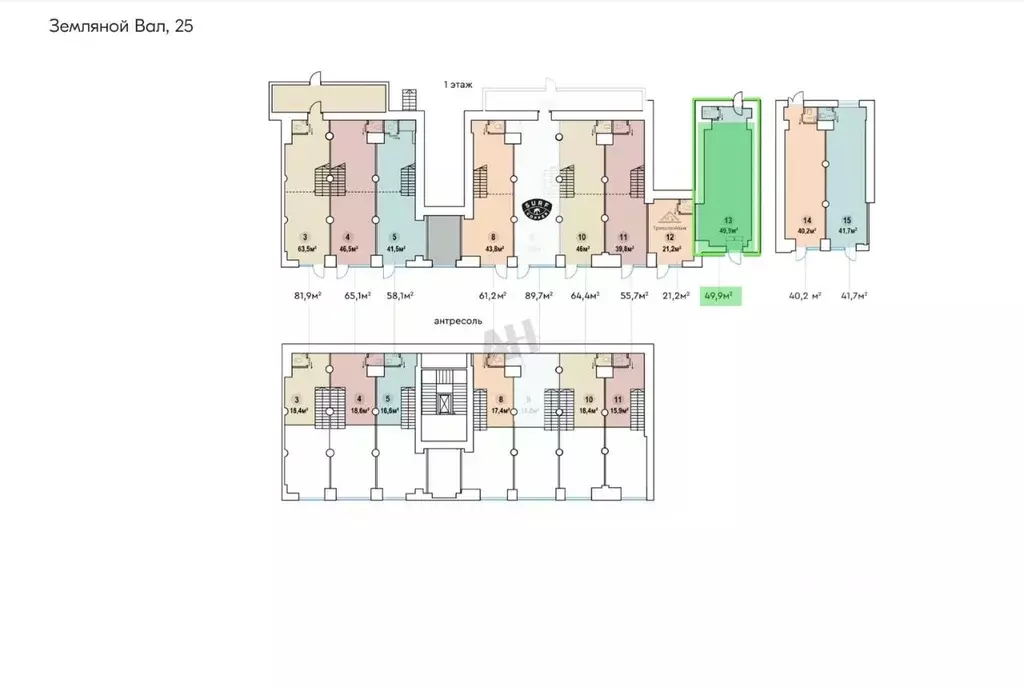 Помещение свободного назначения в Москва ул. Земляной Вал, 25 (50 м) - Фото 2