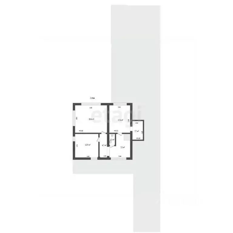 Дом в Псковская область, Псковский район, Ядровская волость, д. ... - Фото 2