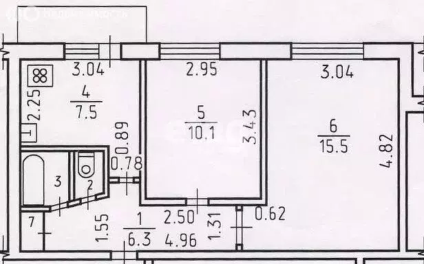 2-комнатная квартира: Ижевск, Пушкинская улица, 373 (43.6 м) - Фото 1