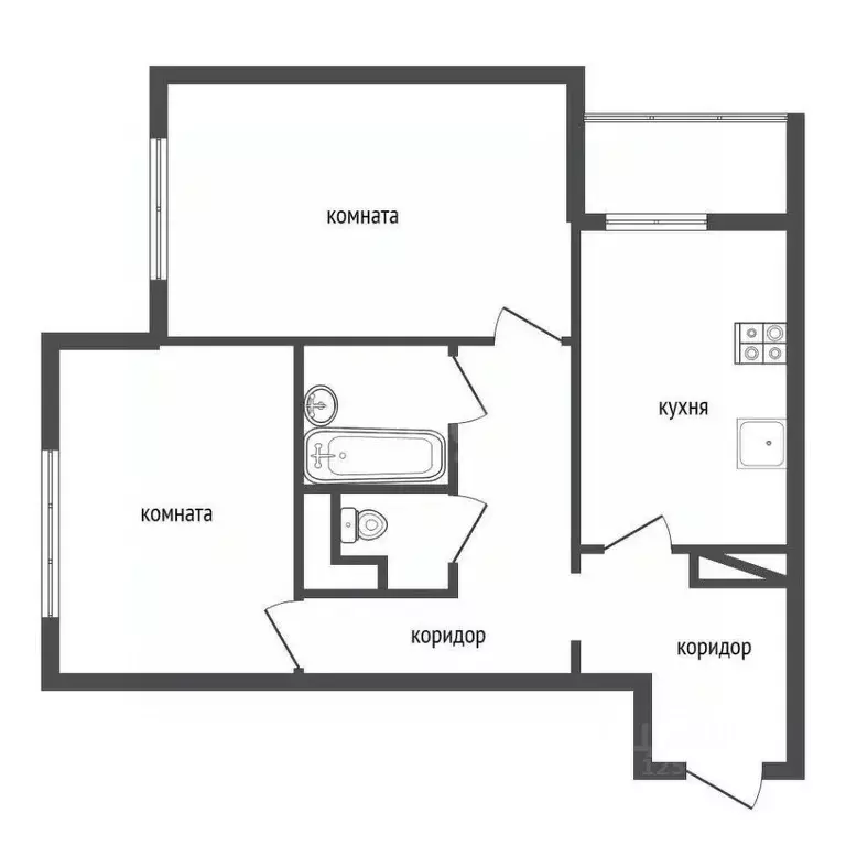 2-к кв. Воронежская область, Воронеж Московский просп., 179/8 (58.9 м) - Фото 2