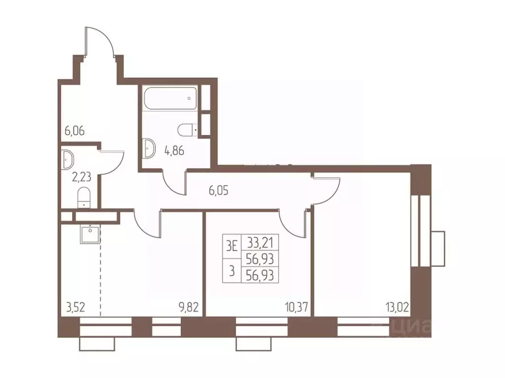 3-к кв. Московская область, Ивантеевка Пушкинский городской округ, ... - Фото 1
