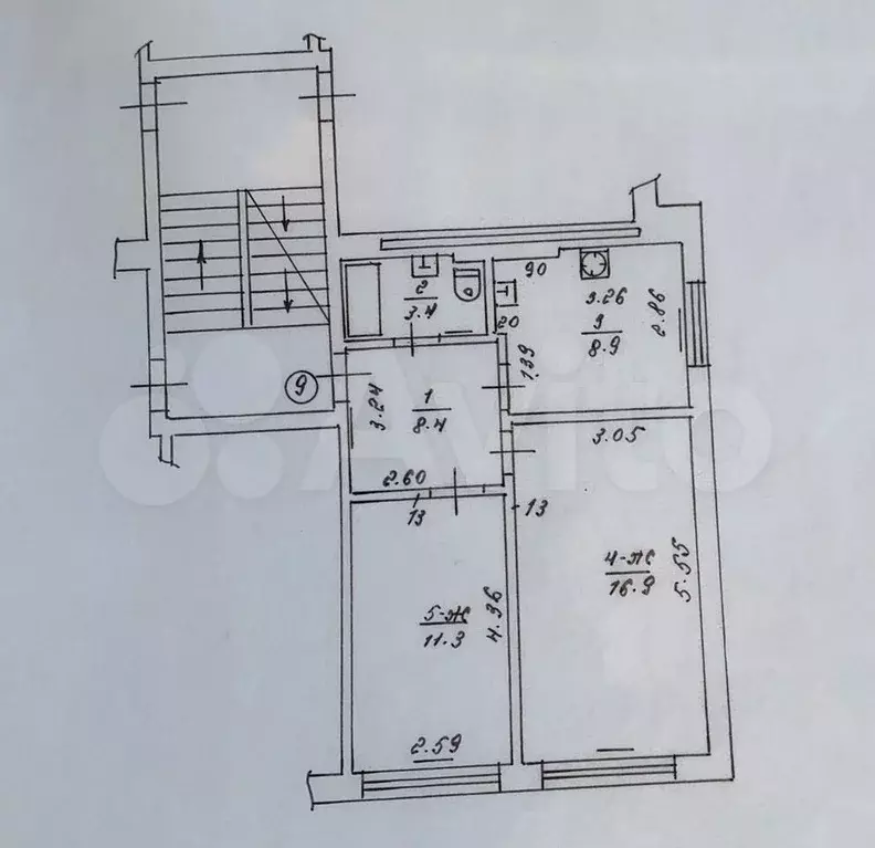 2-к. квартира, 48 м, 3/4 эт. - Фото 0