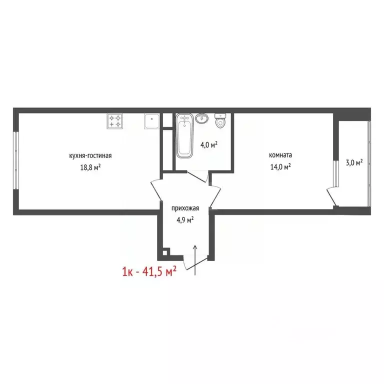 1-к кв. Свердловская область, Екатеринбург ул. Паригория Суетина, 3 ... - Фото 1