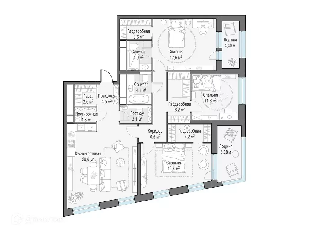 Продаётся 3-к квартира, 122.6 м - Фото 0