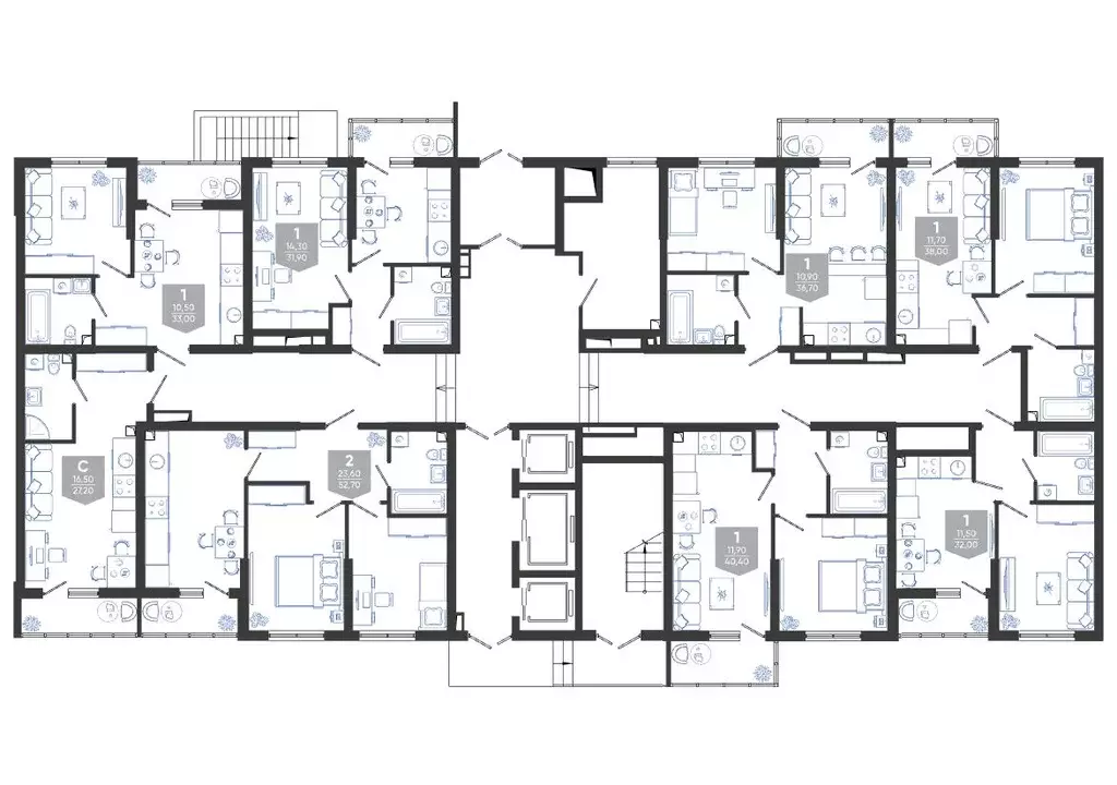 Студия Краснодарский край, Новороссийск ул. Куникова, 47Д (27.2 м) - Фото 2