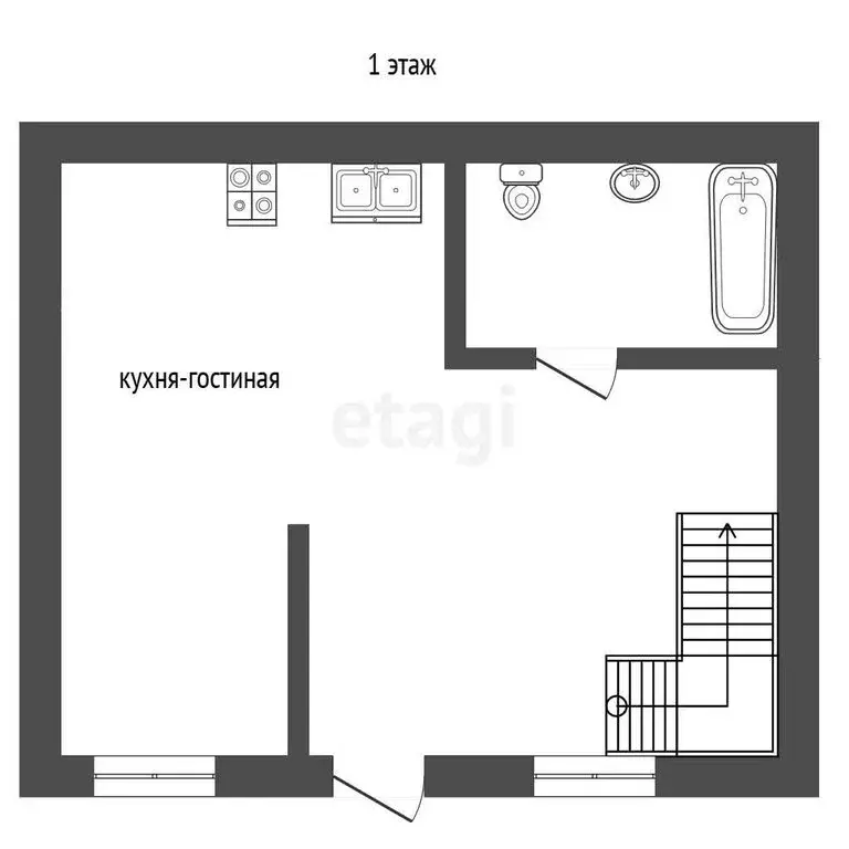 Дом в Евпатория, Хозяйственная улица (60.1 м) - Фото 1