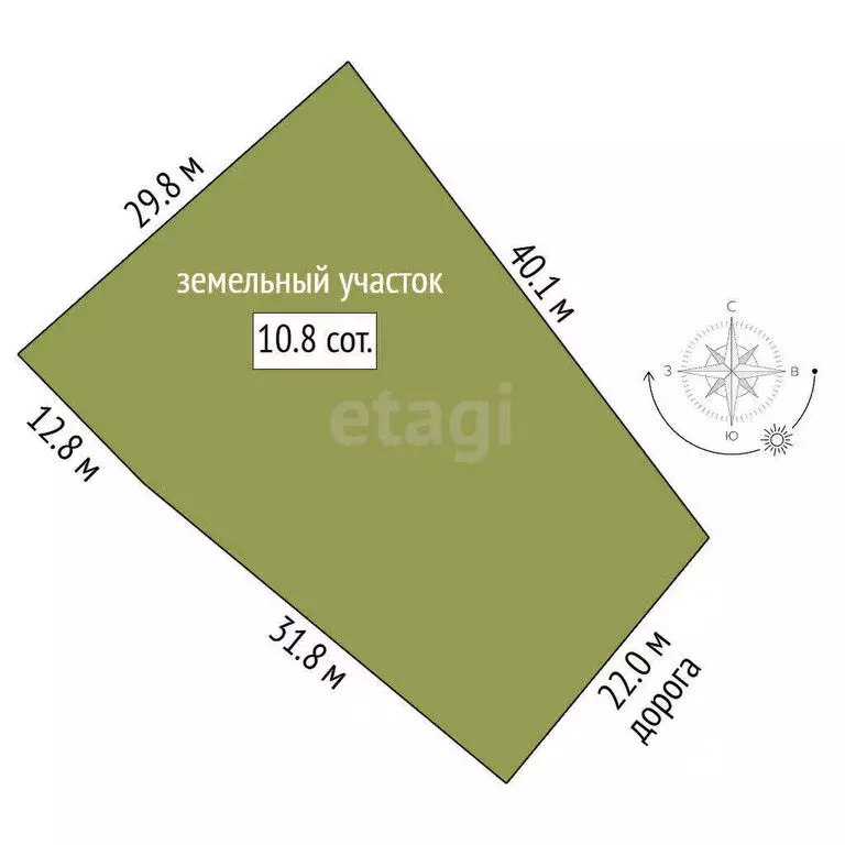 Участок в Нальчик, СТ Восток (10.84 м) - Фото 1