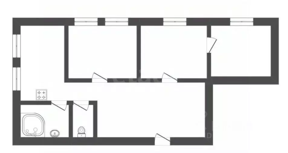 3-к кв. Воронежская область, Борисоглебск ул. Победы, 60 (70.6 м) - Фото 2