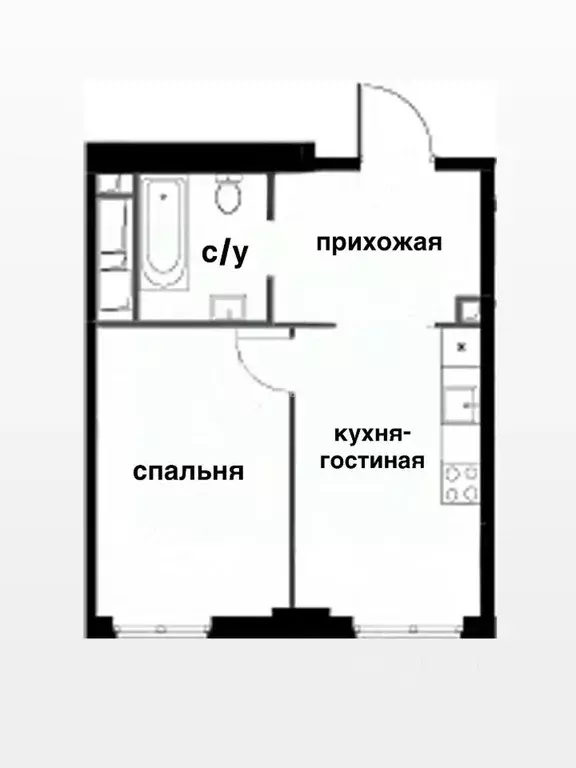 1-к кв. Москва Шелепихинская наб., 40к2 (40.0 м) - Фото 2