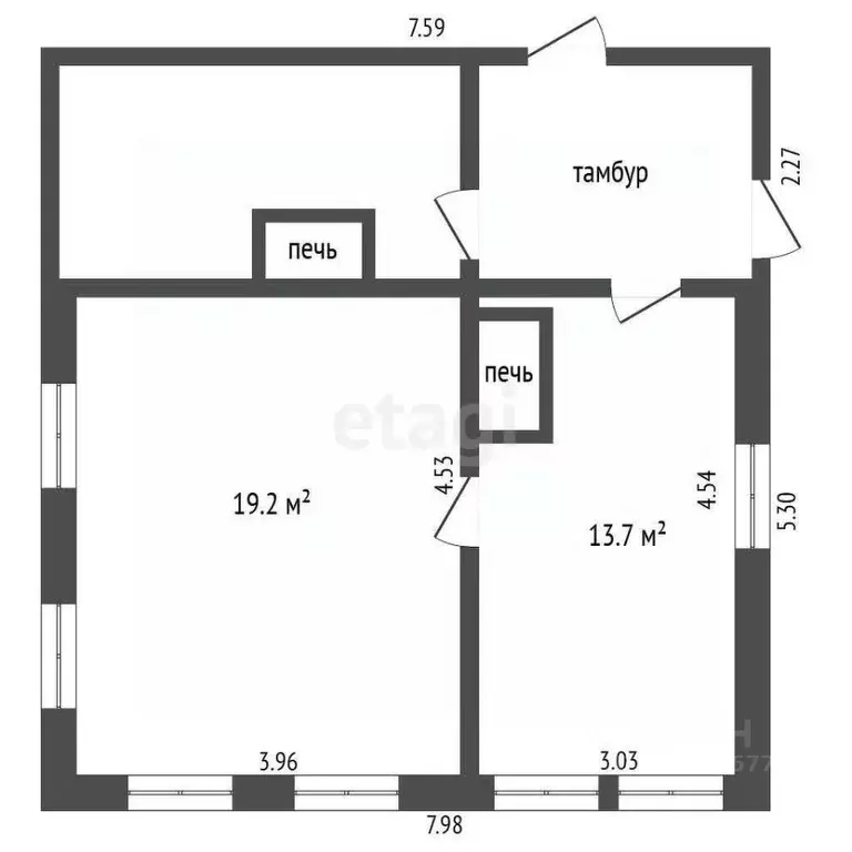 Дом в Воронежская область, Грибановский пгт ул. Кавказская, 125 (39 м) - Фото 2